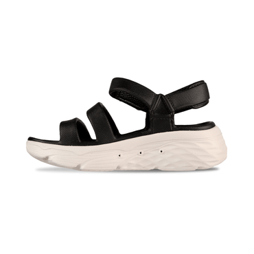 Sandalias Skechers Foamies Max Mujer Negro Blanco