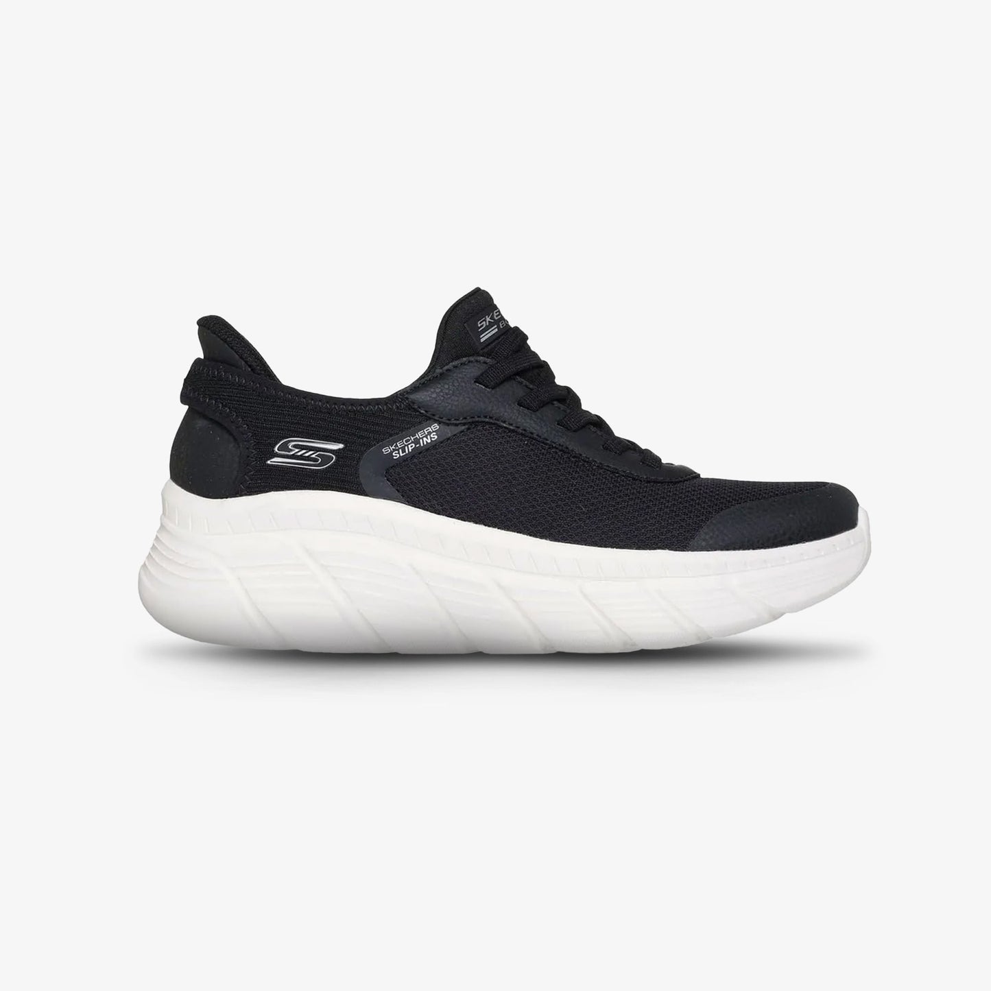 Tenis Skechers Bobd B Flex Mujer Negro Blanco