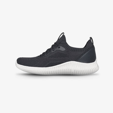 Tenis Skechers Geo Lite Mujer Negro Blanco