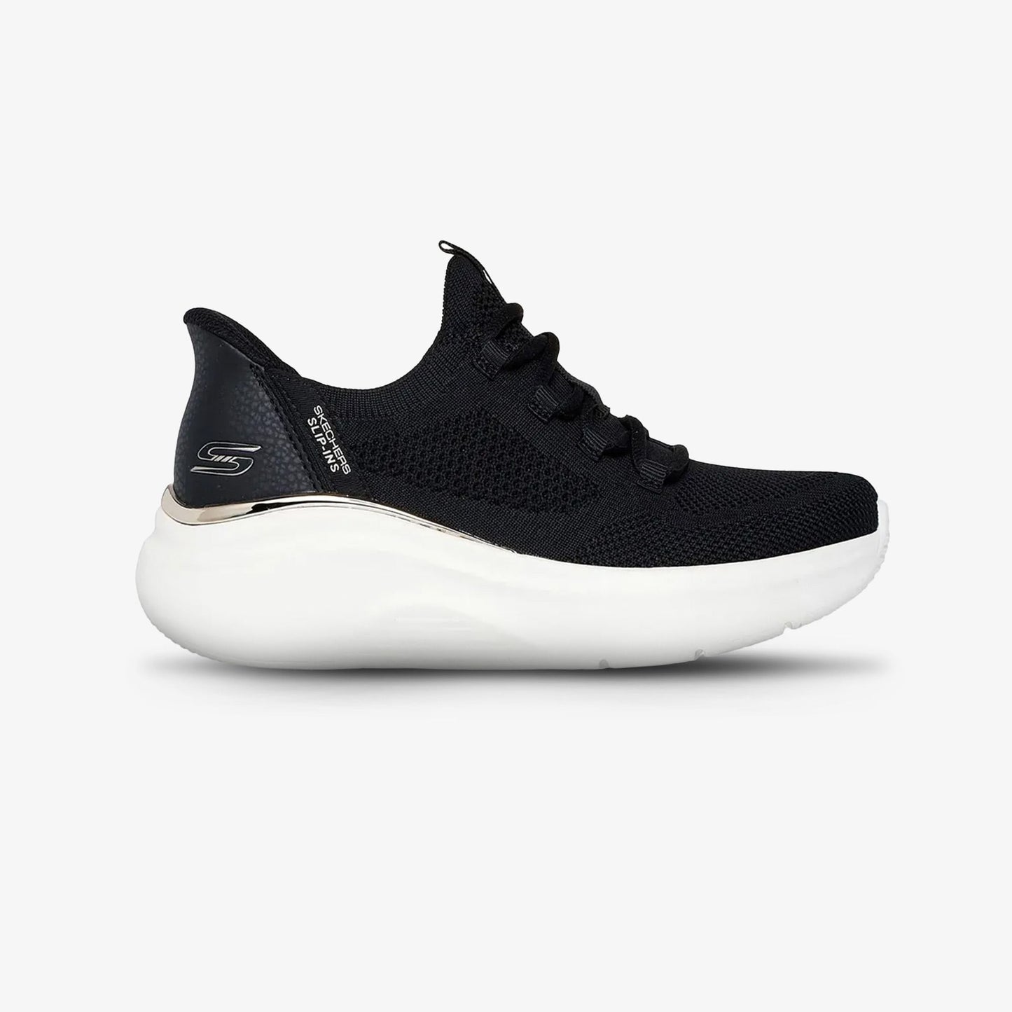 Tenis Skechers Love True Mujer Negro Blanco