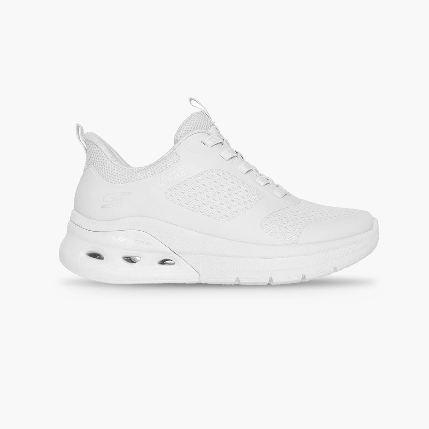 Tenis Skechers Bobs Arc Waves 2.0 Mujer Blanco