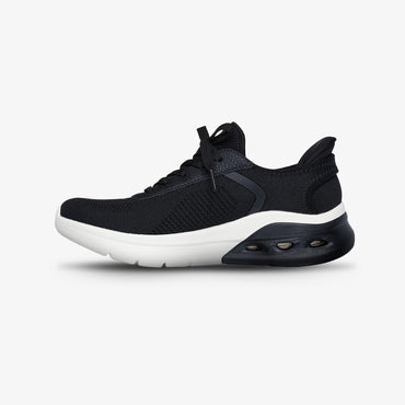 Tenis Skechers Arc Waves 2 Mujer Negro Blanco