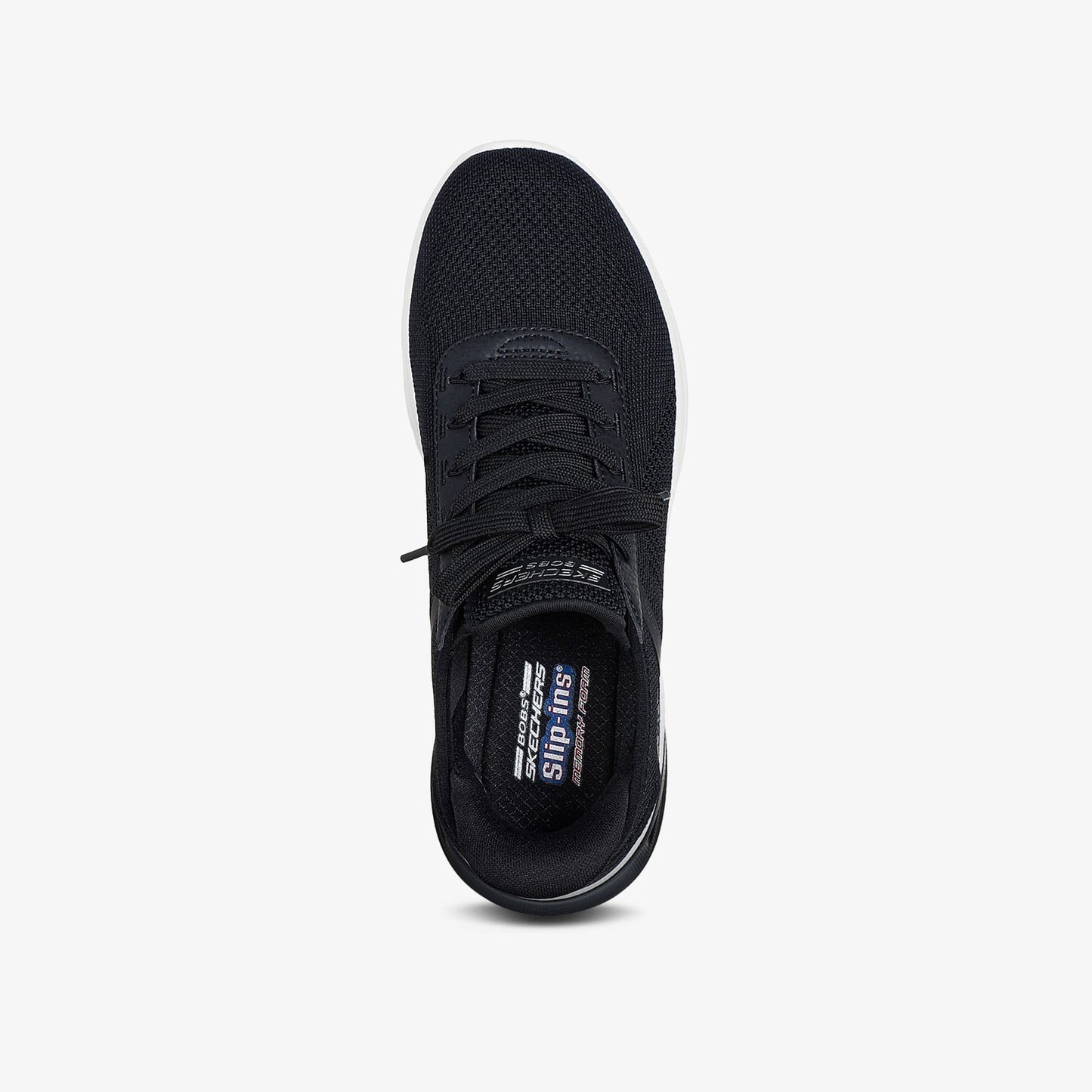 Tenis Skechers Bobs Waves 2.0 Mujer Negro Blanco