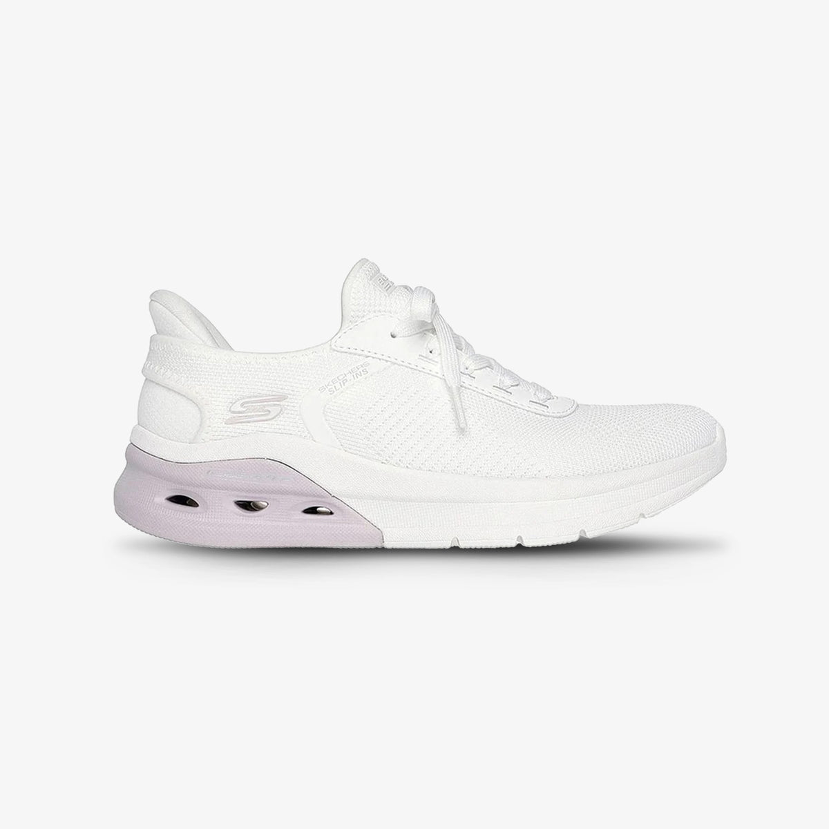 Tenis Skechers Bobs Arc Waves Mujer Blanco