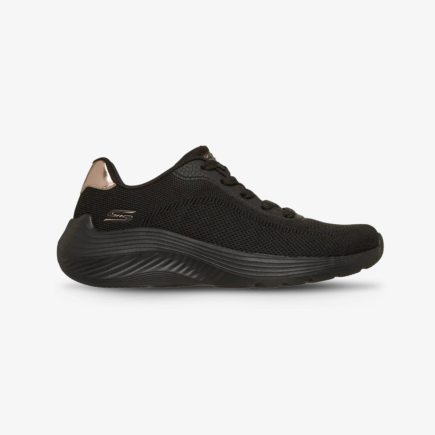 Tenis Skechers Bobs Squad Waves Mujer Negro
