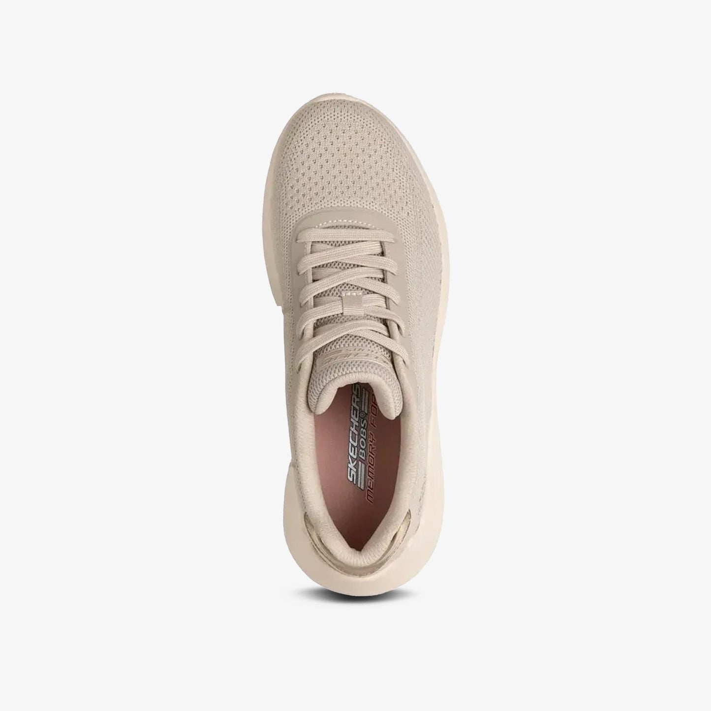 Tenis Skechers Bobs Squad Waves Mujer Beige