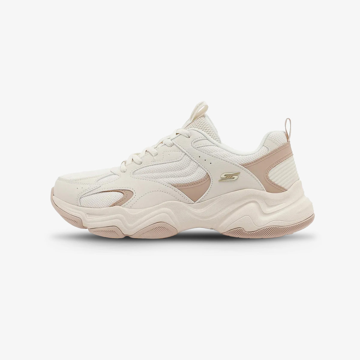 Tenis Skechers Bobs Diego Mujer Beige