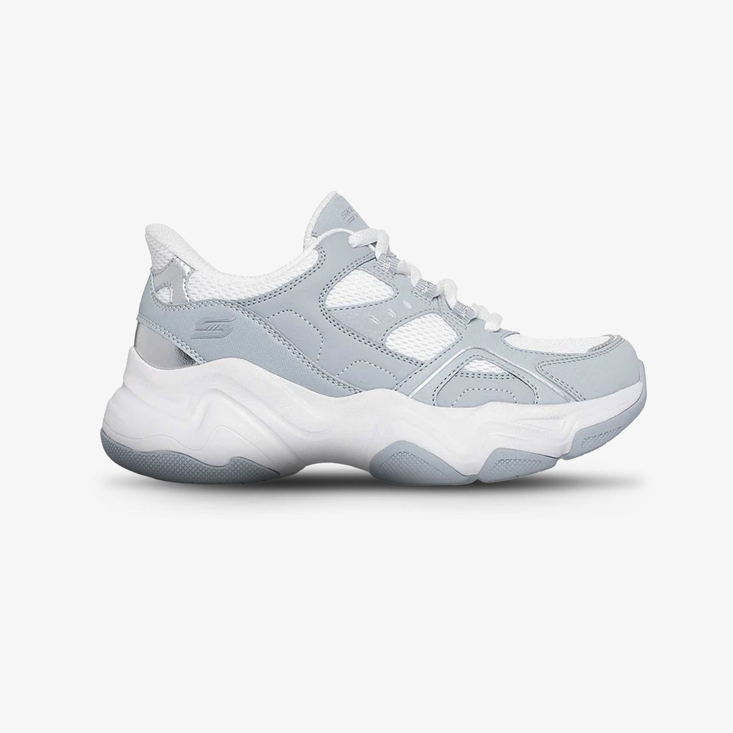 Tenis Skechers Bobs Diego Mujer Gris