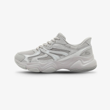 Tenis Skechers Bobs Diego Mujer Gris Blanco