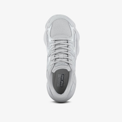 Tenis Skechers Bobs Diego Mujer Gris Blanco