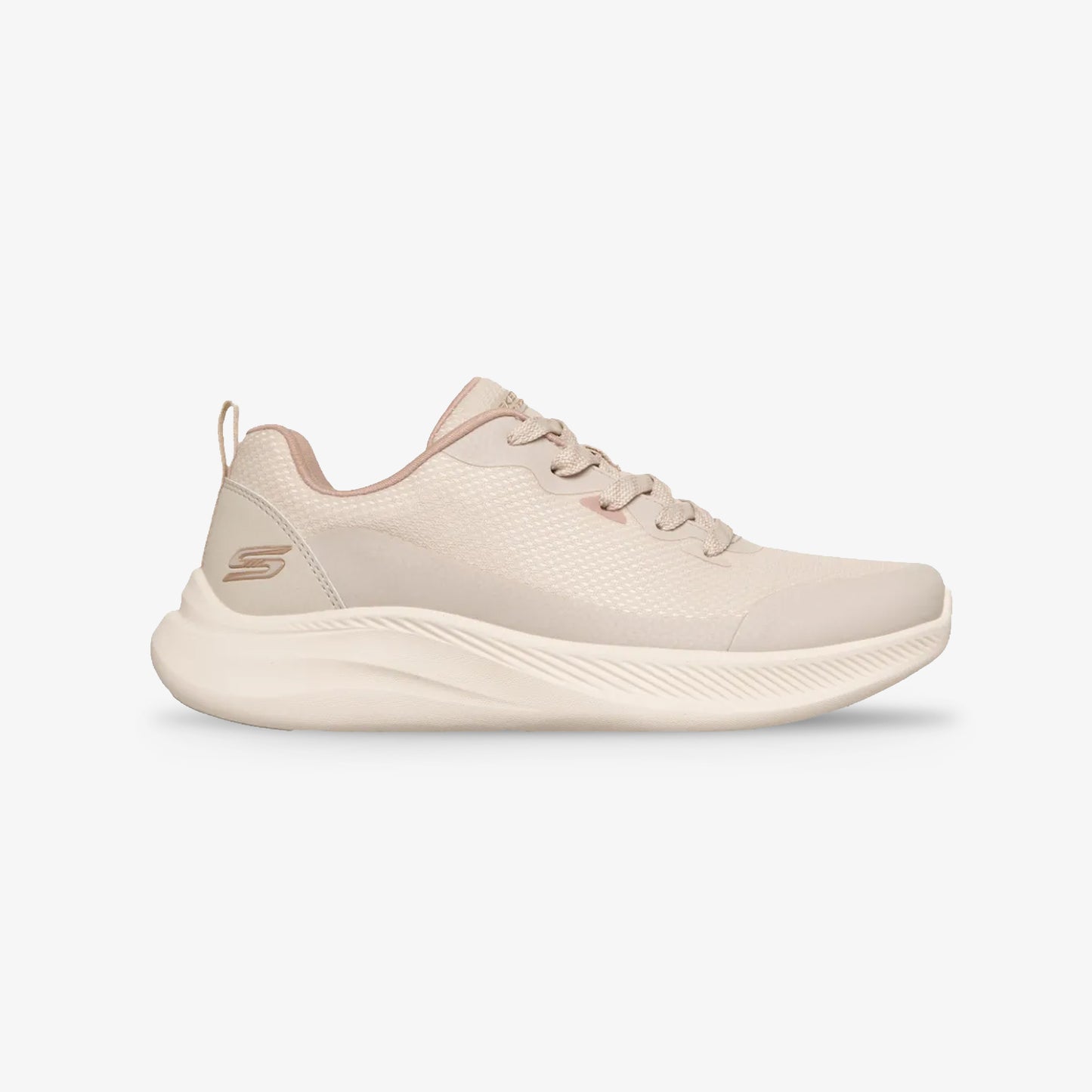 Tenis Skechers Bobs Moda Mujer Beige