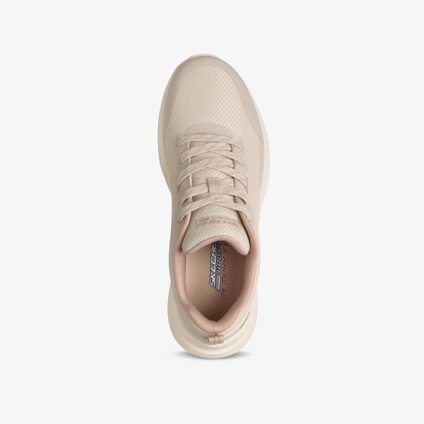 Tenis Skechers Bobs Moda Mujer Beige