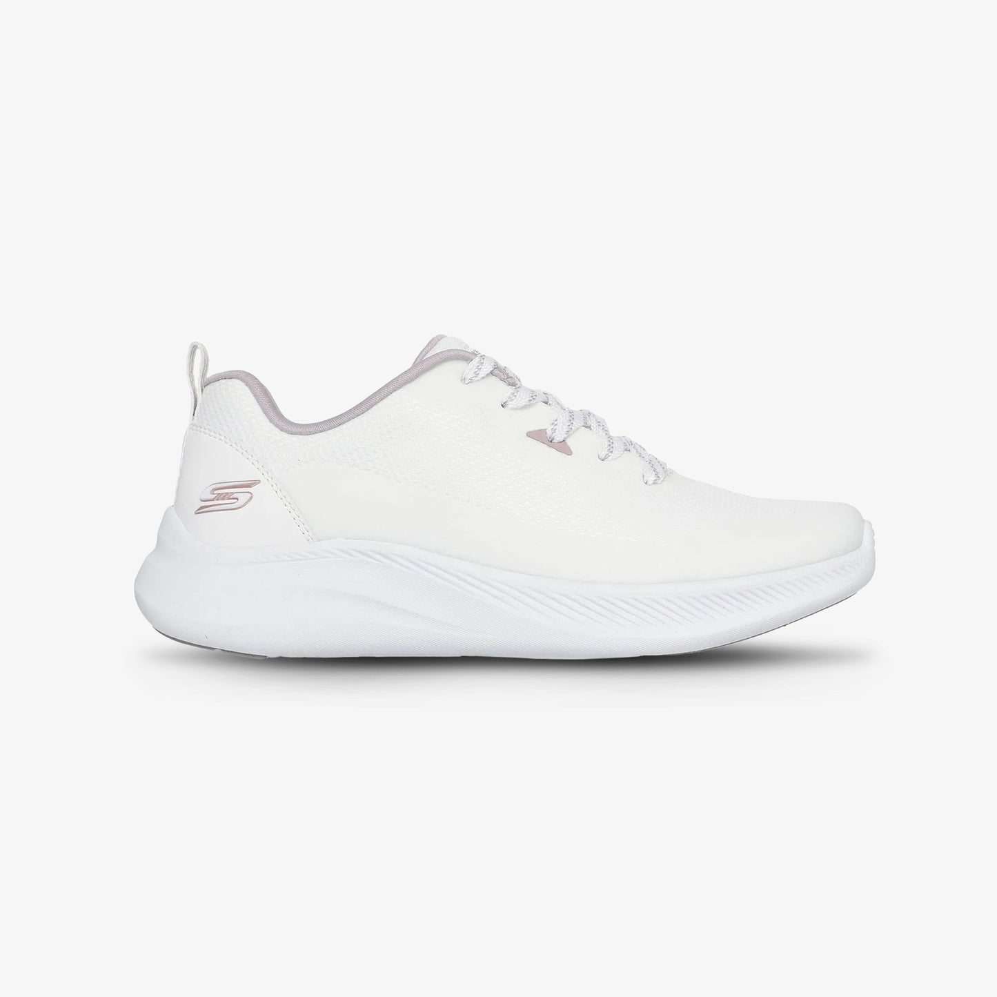Tenis Skechers Bobs Moda Flex Mujer Blanco Rosado