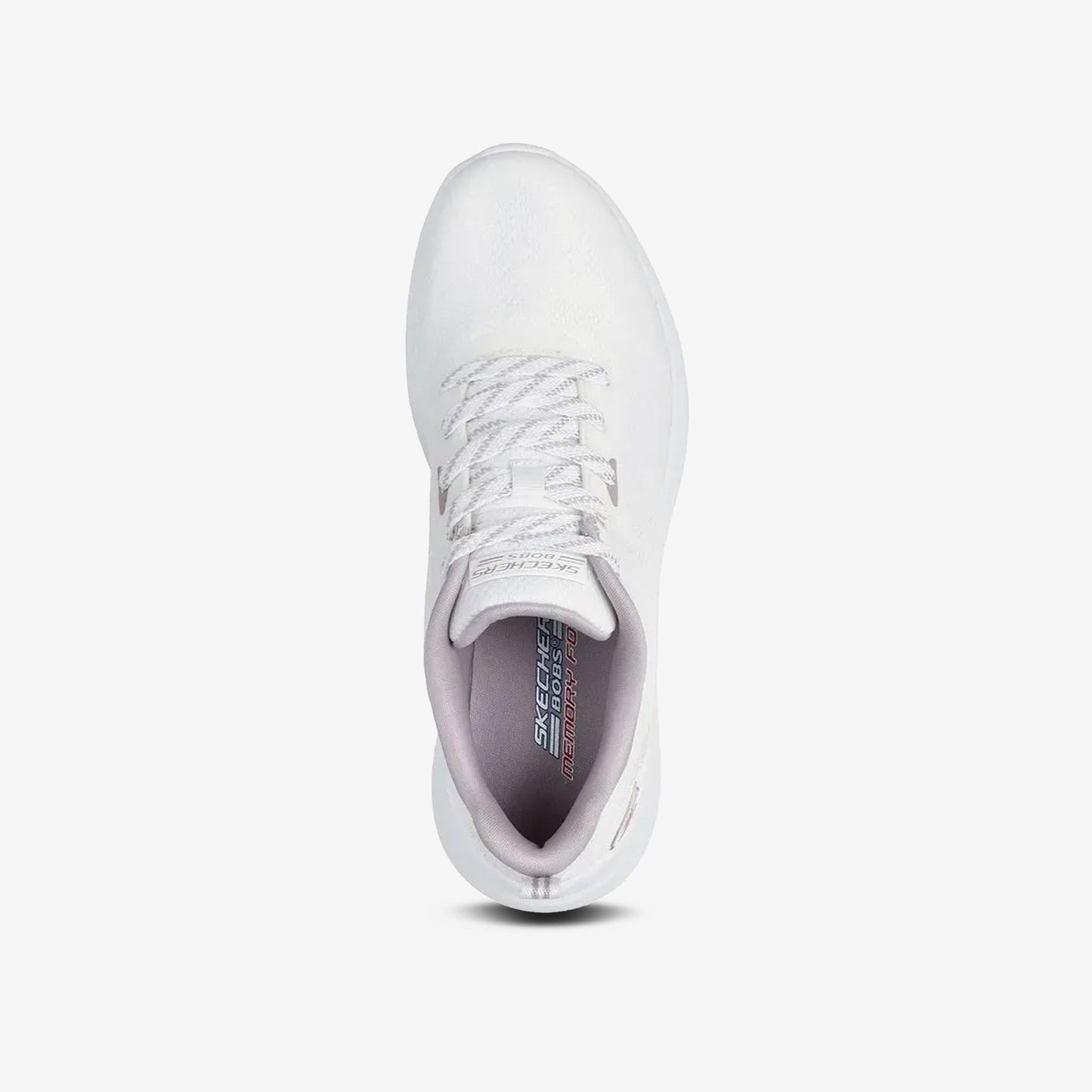 Tenis Skechers Bobs Moda Flex Mujer Blanco Rosado