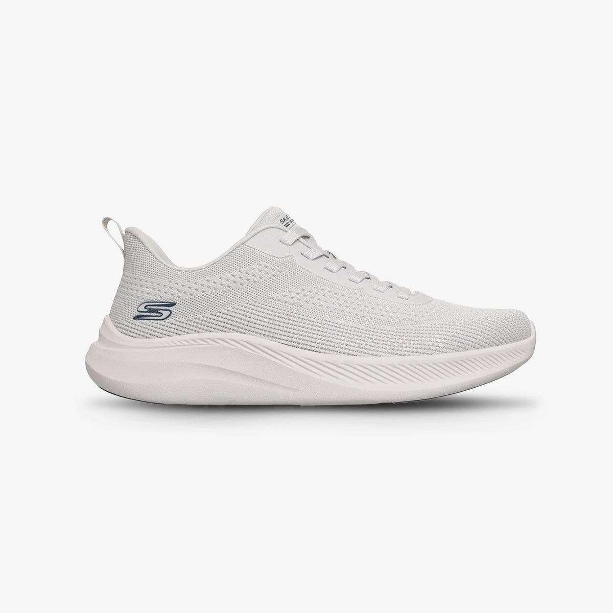 Tenis Skechers Bobs Moda Flex Hombre Blanco