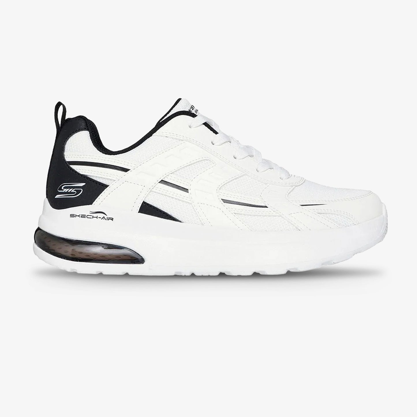 Tenis Skechers Bobs Vision Air Hombre Blanco Negro
