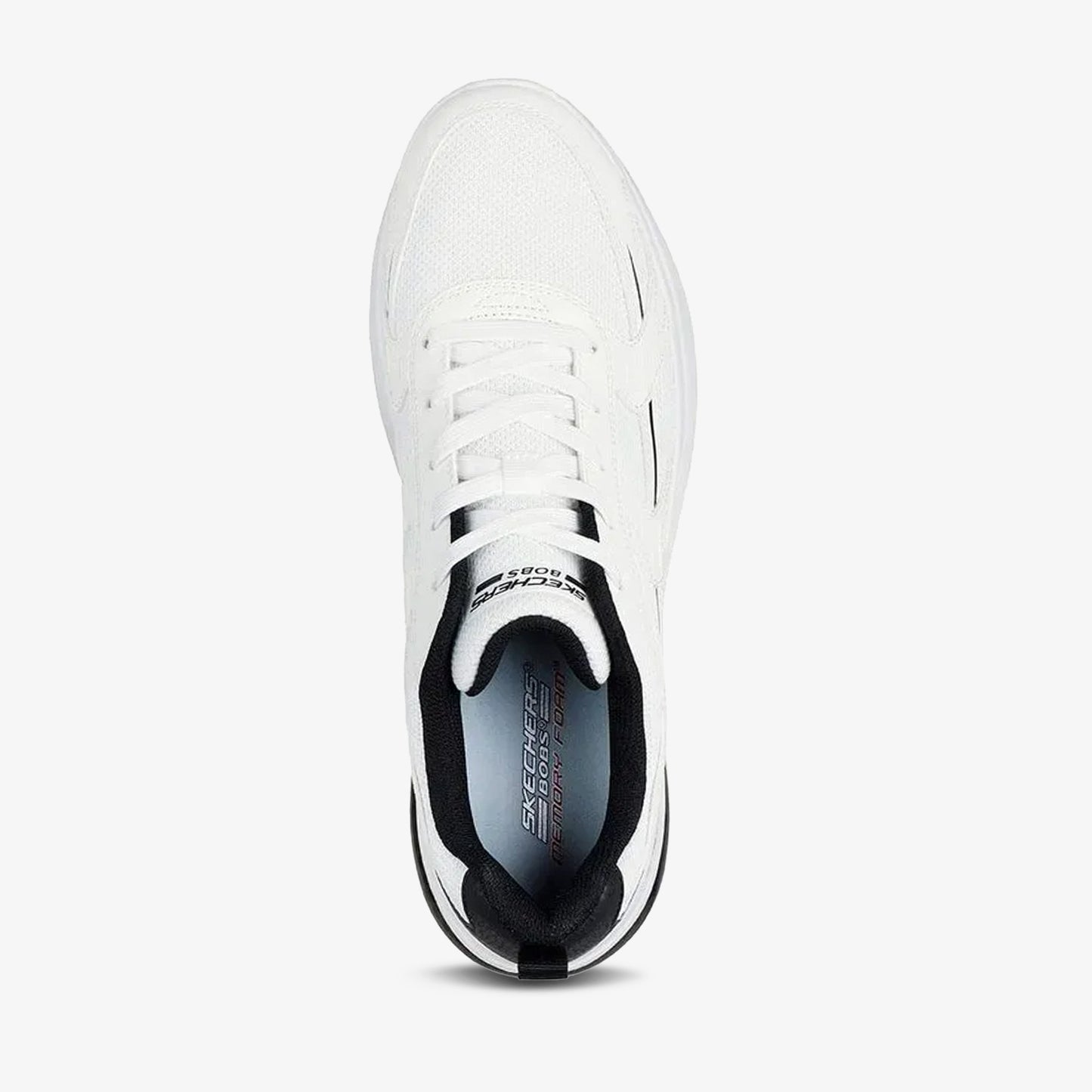 Tenis Skechers Bobs Vision Air Hombre Blanco Negro