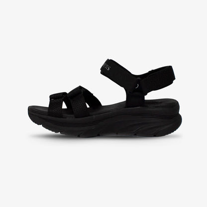 Sandalias Skechers D'LUX Walker Mujer Negro