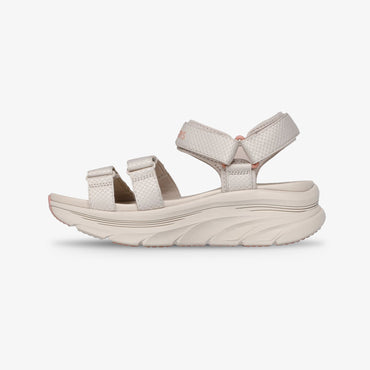 Sandalias Skechers D'Lux Walker Mujer Beige