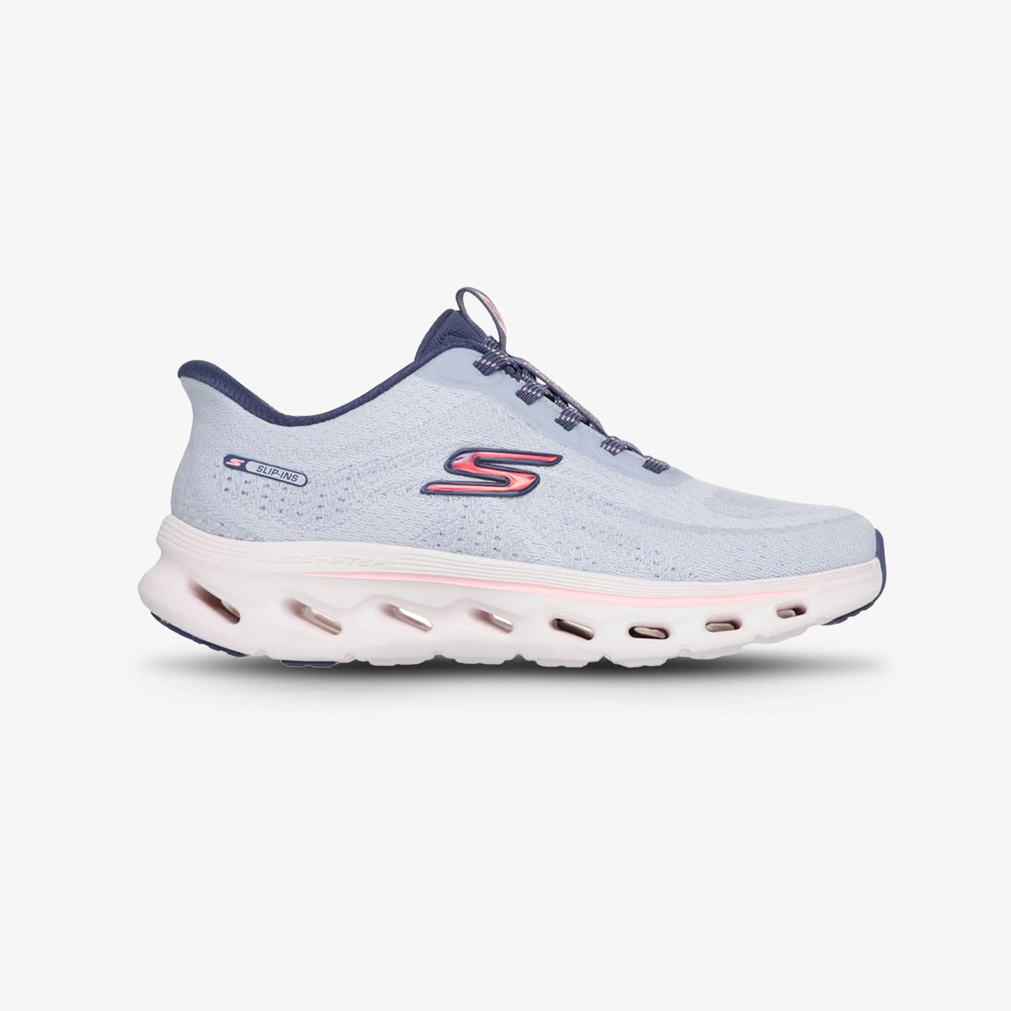 Tenis Skechers Glide-Step 2.0 Mujer Azul Rosa