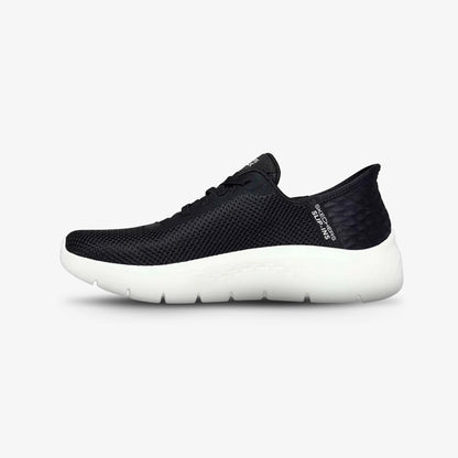 Tenis Skechers Go Walk Flex Mujer Negro Blanco