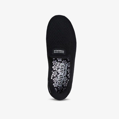 Tenis Skechers Go Walk Now Mujer Negro Blanco