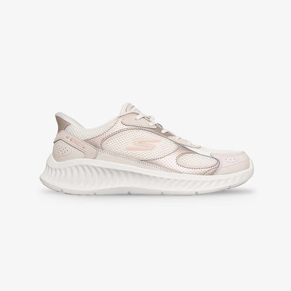 Tenis Skechers Go Walk Now Mujer Blanco Rosado