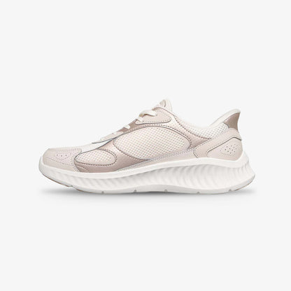 Tenis Skechers Go Walk Now Mujer Blanco Rosado