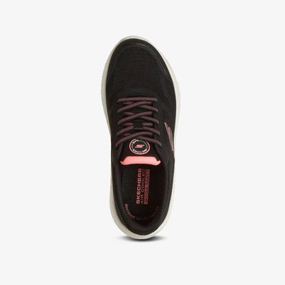 Tenis Skechers Go Walk Maxcushion Mujer Negro Rosa