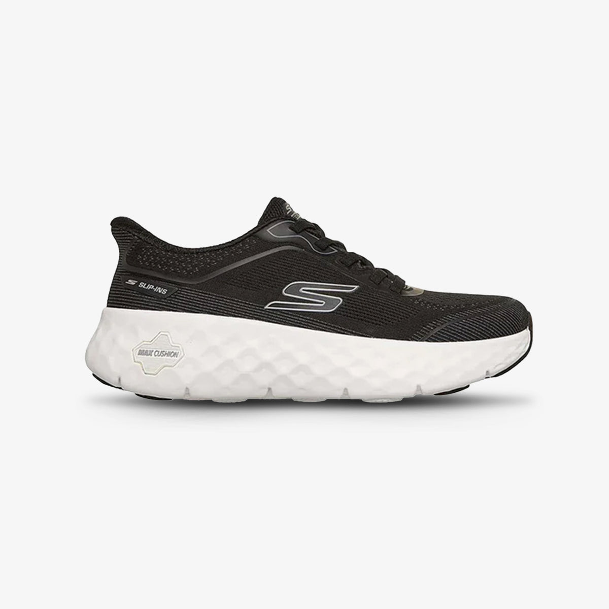 Tenis Skechers Cushioning Flex Mujer Negro Blanco