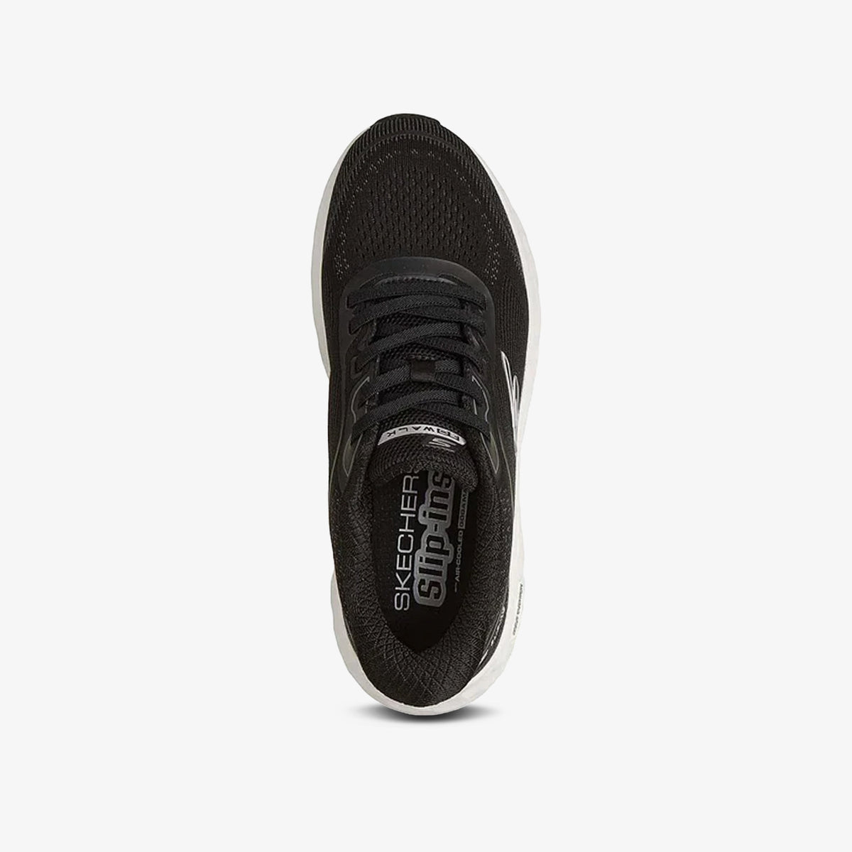 Tenis Skechers Cushioning Flex Mujer Negro Blanco