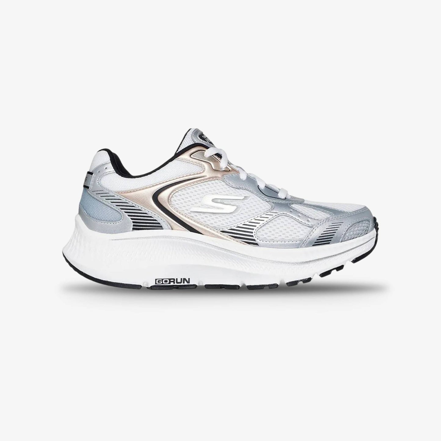 Tenis Skechers Go Run Consistent 2.0 Mujer Blanco Negro