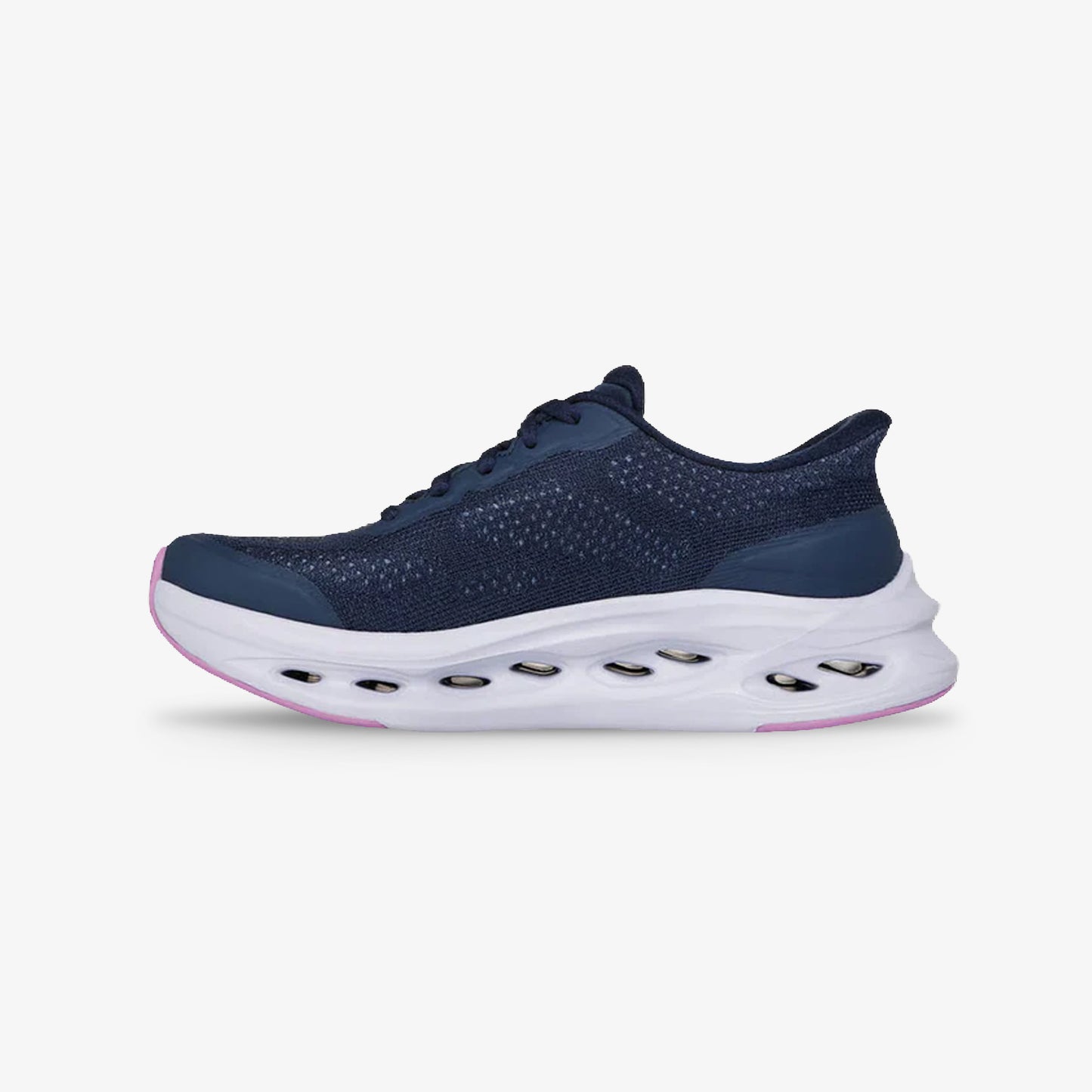 Tenis Skechers Glide Step Mujer Azul Rosado