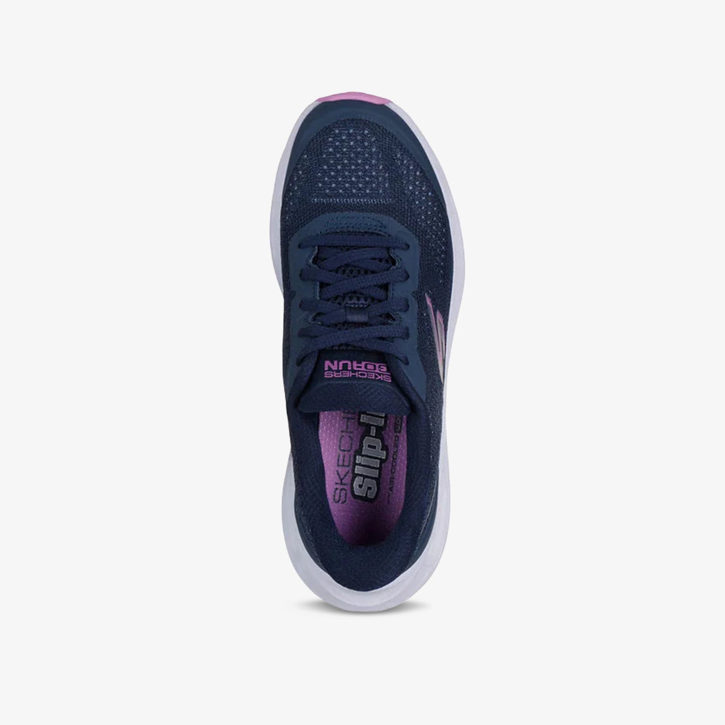 Tenis Skechers Glide Step Mujer Azul Rosado