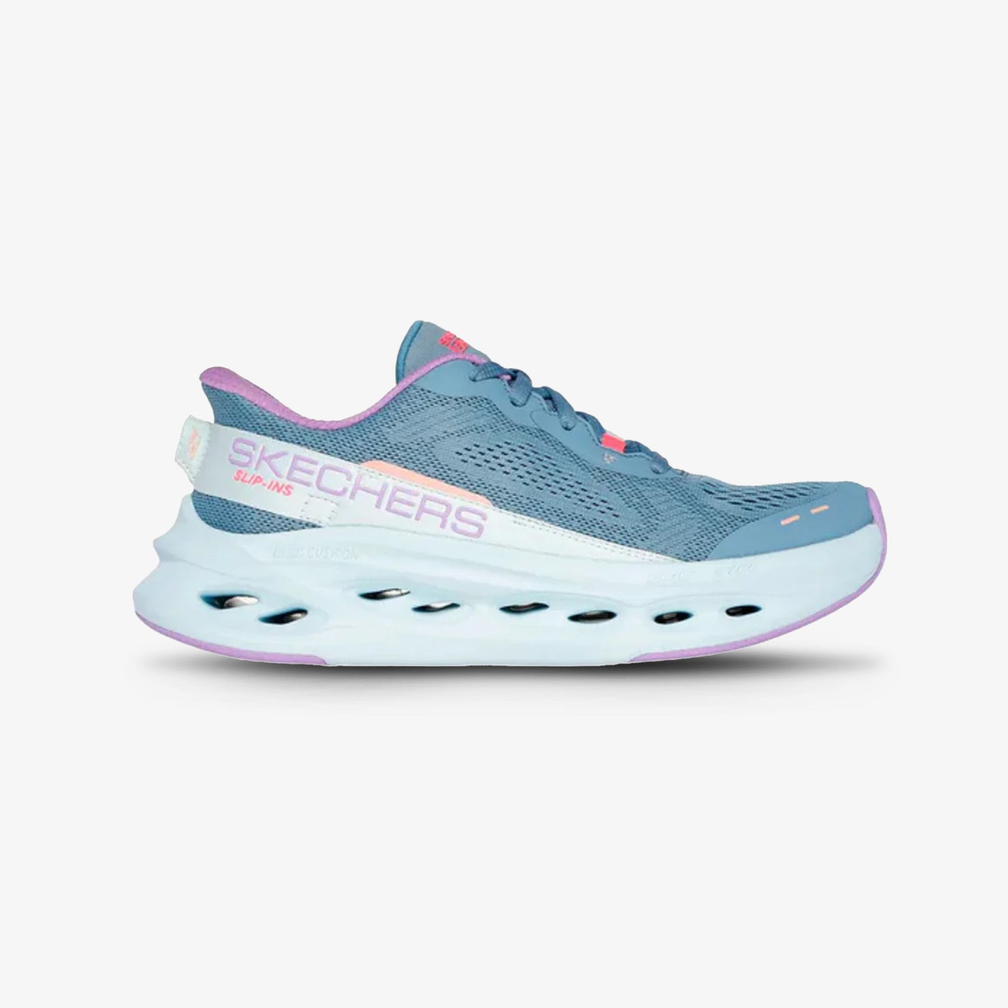 Tenis Skechers Max Cushioning Glide Mujer Azul Lila