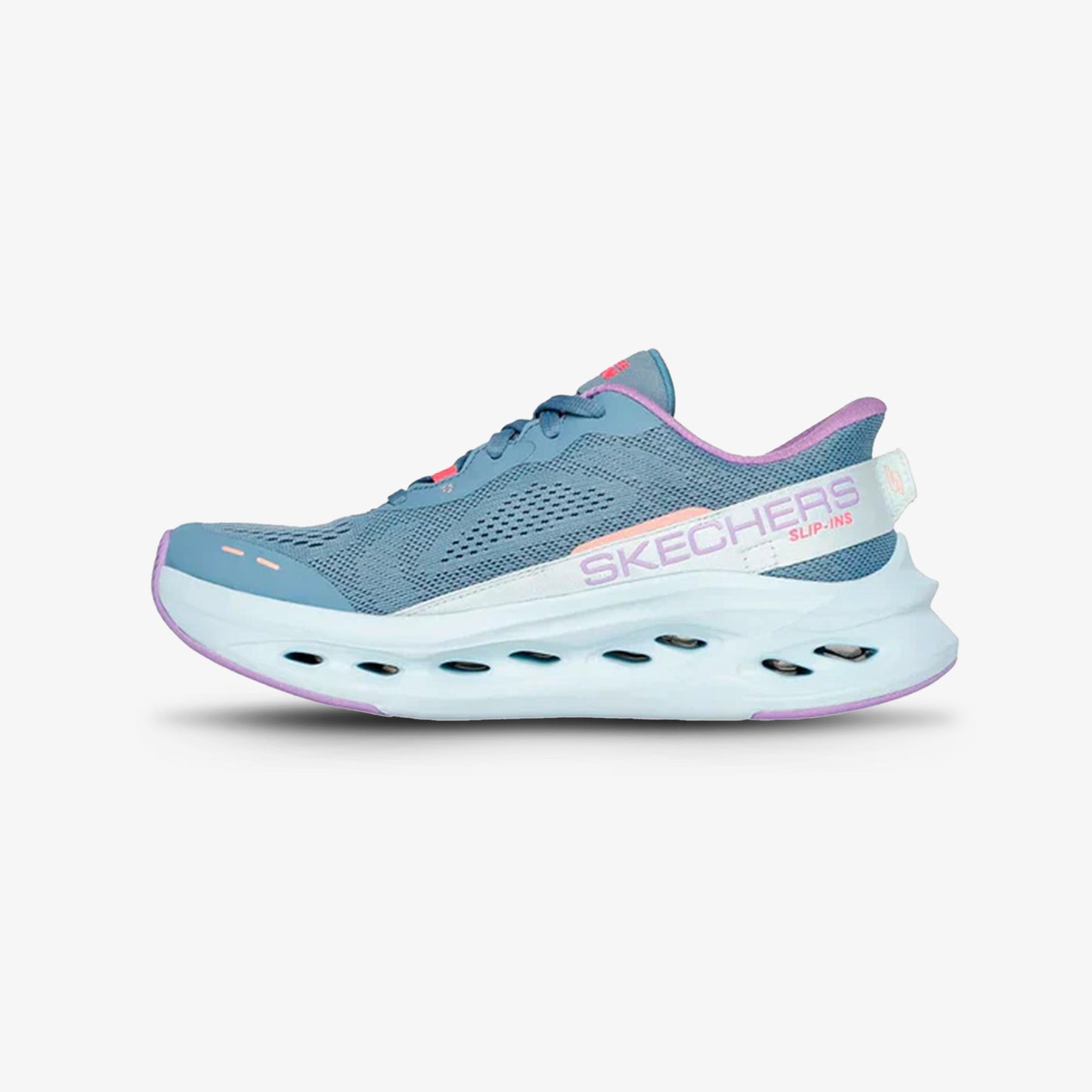 Tenis Skechers Max Cushioning Glide Mujer Azul Lila
