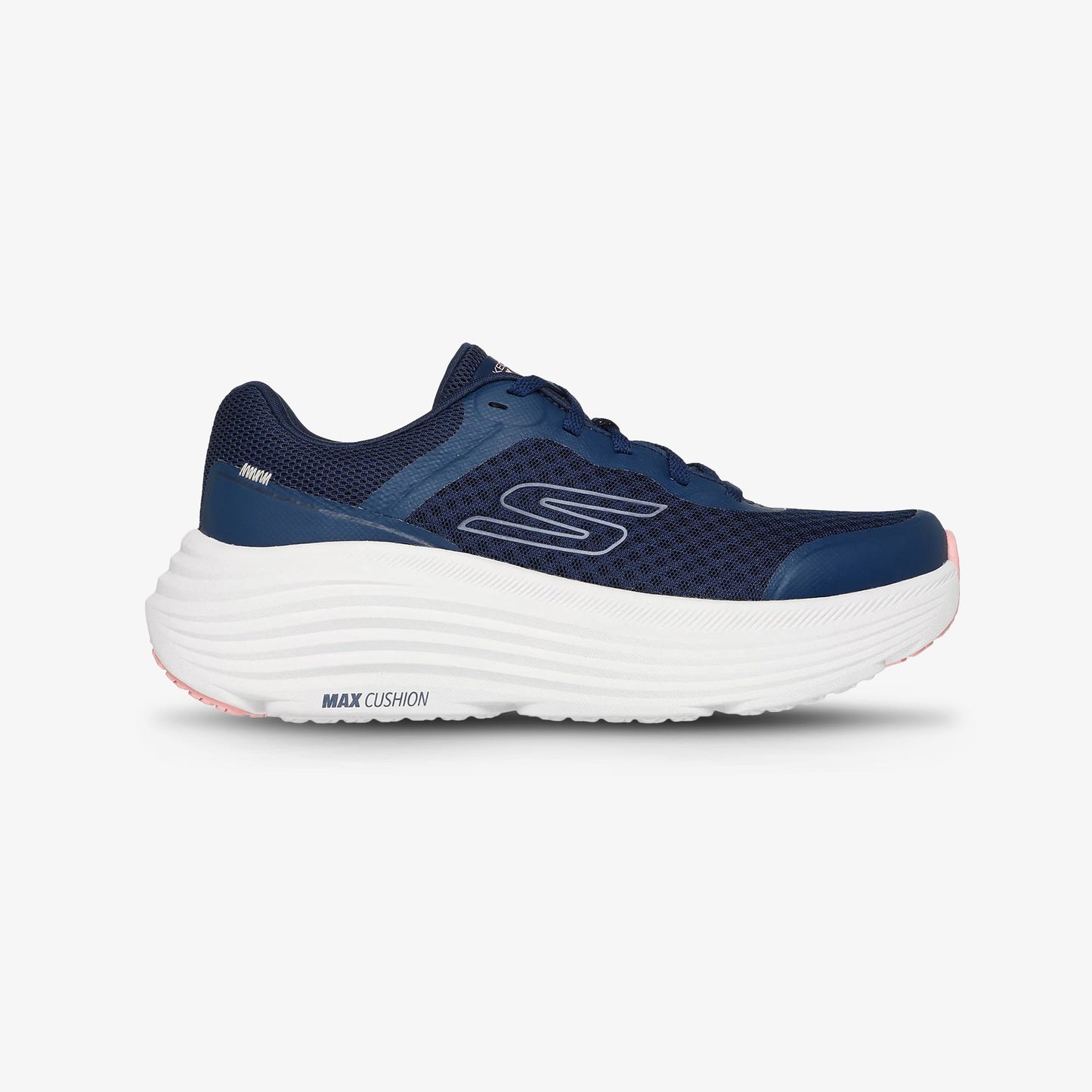 Tenis Skechers Max Cushioning Mujer Azul Rosa
