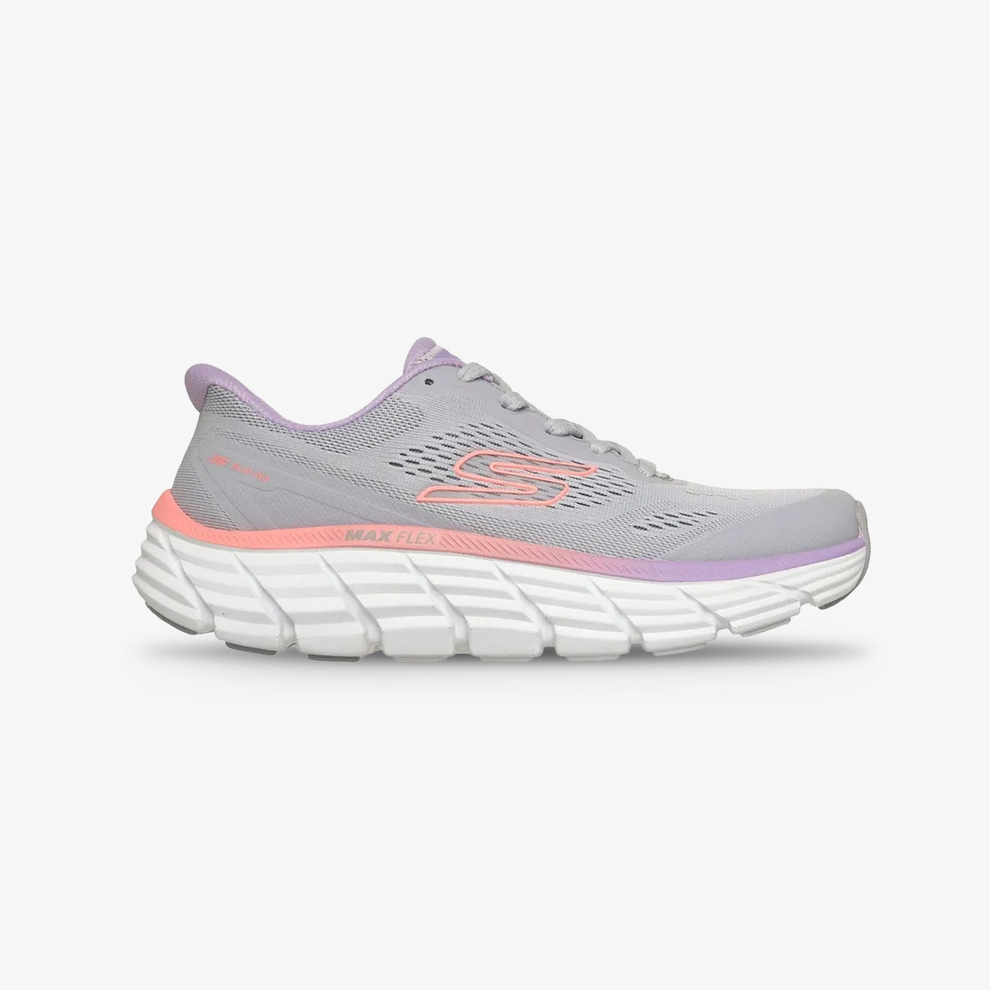 Tenis Skechers Max Flex Mujer Gris