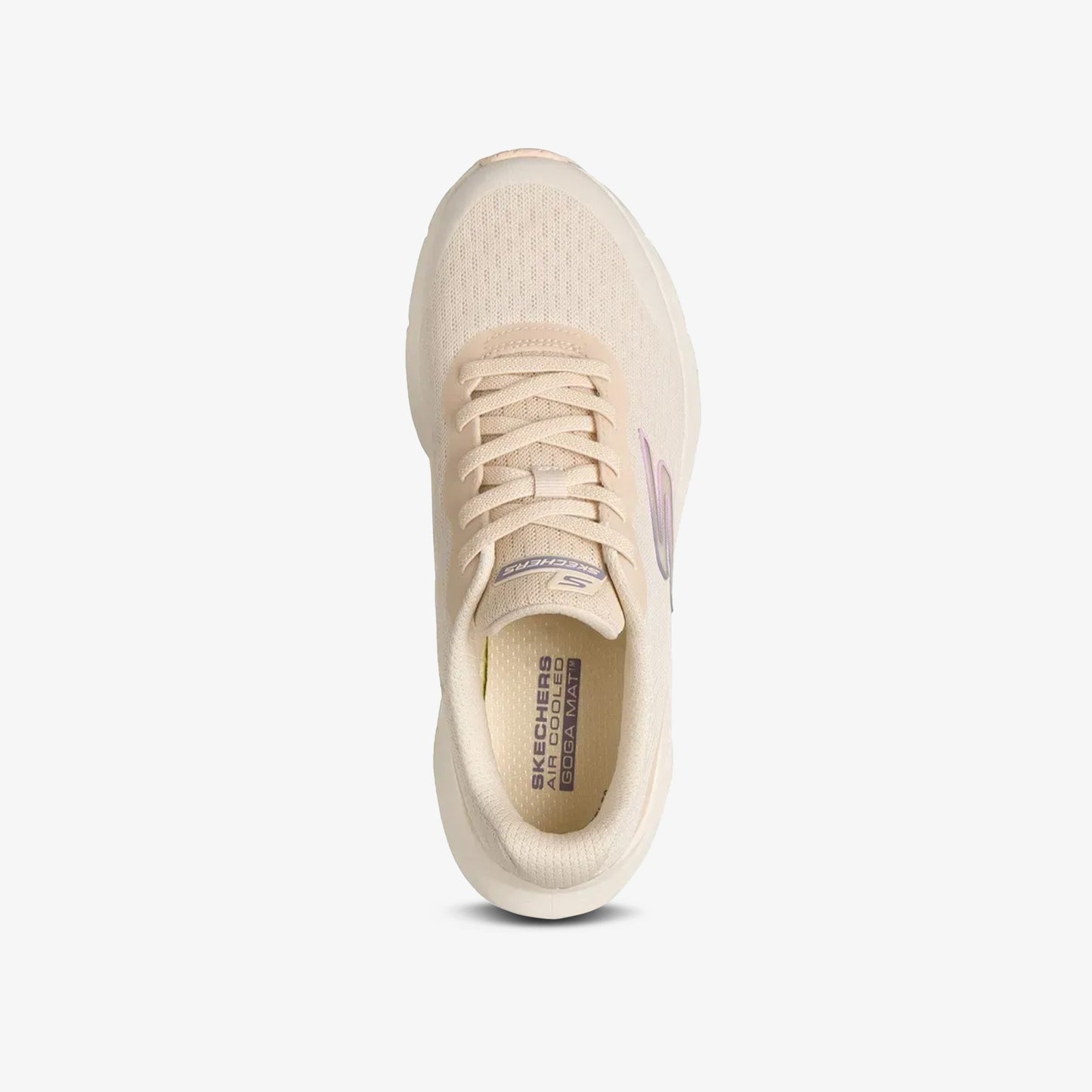 Tenis Skechers Glide Step Vortex Mujer Beige
