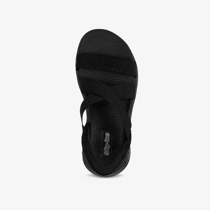 Sandalias Skechers Go Walk Flex Mujer Negro