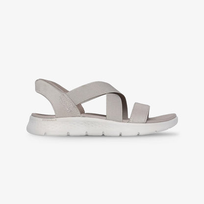 Sandalias Skechers Go Walk Flex Mujer Beige
