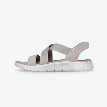 Sandalias Skechers Go Walk Flex Mujer Beige