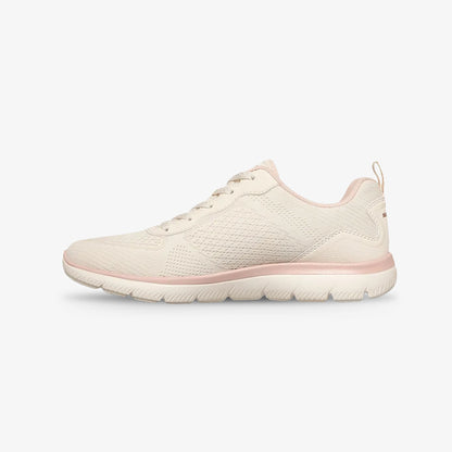 Tenis Skechers Summits Mujer Beige Rosado