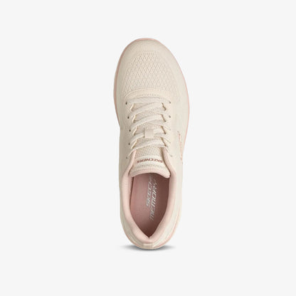 Tenis Skechers Summits Mujer Beige Rosado