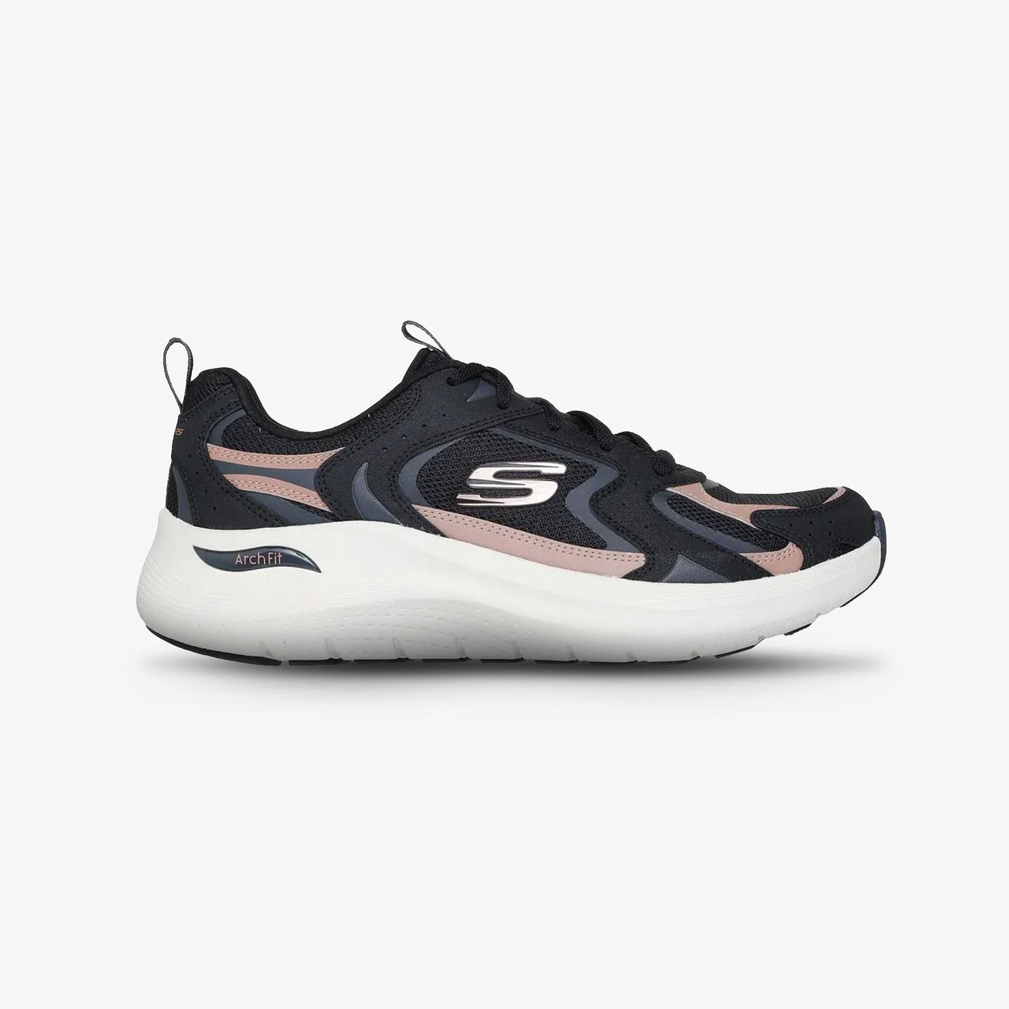 Tenis Skechers Arch Fit 2 Mujer Negro Beige