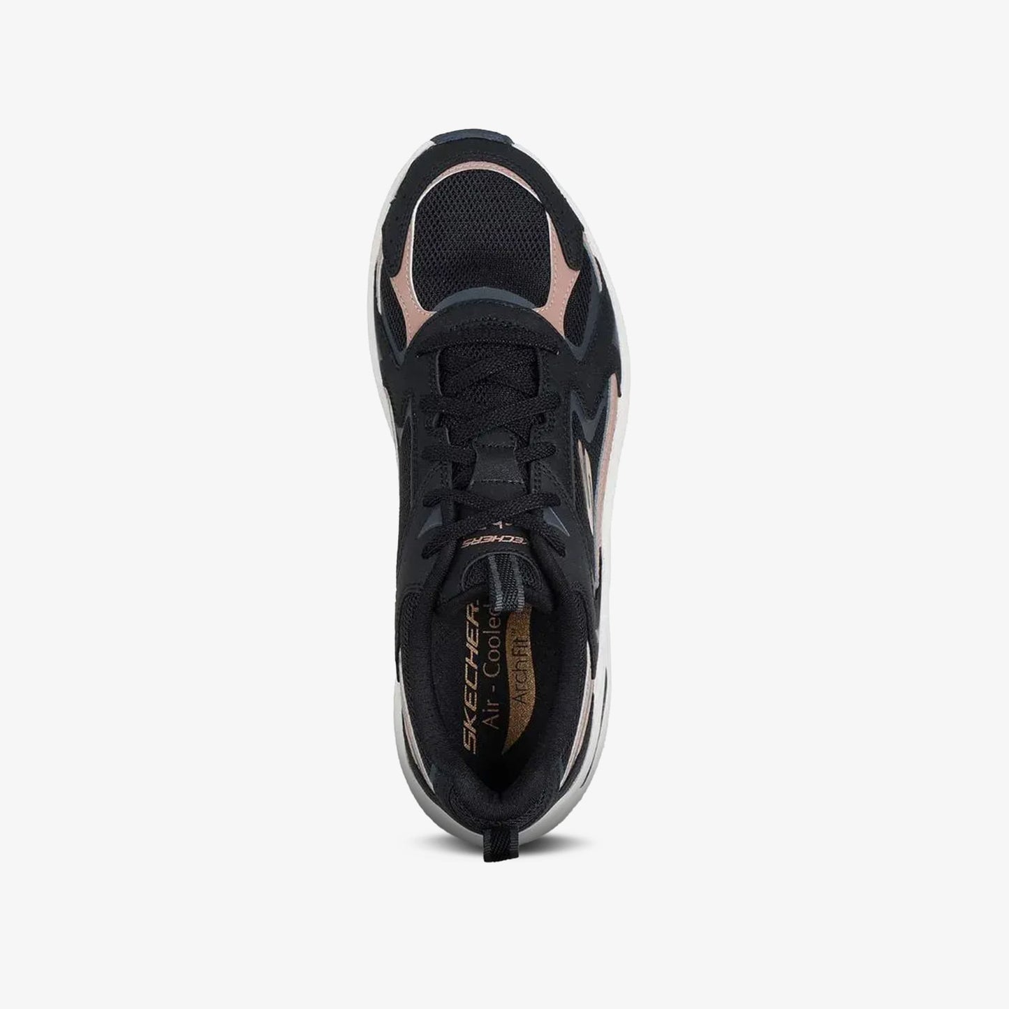 Tenis Skechers Arch Fit 2 Mujer Negro Beige