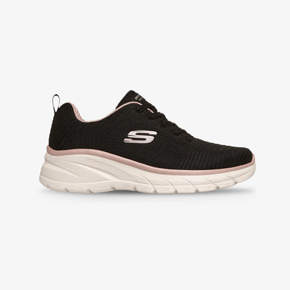 Tenis Skechers Fashion Fit 2.0 Mujer Negro Rosa