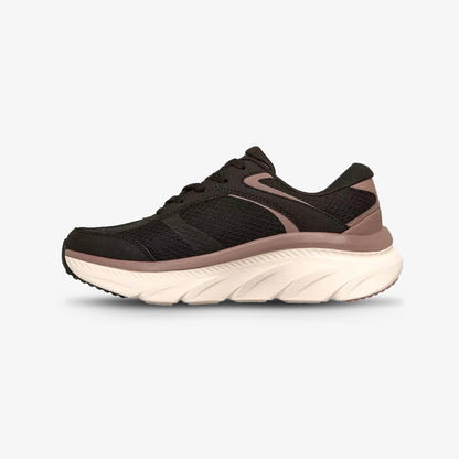 Tenis Skechers D'Lux Walker 3.0 Mujer Negro Rosa