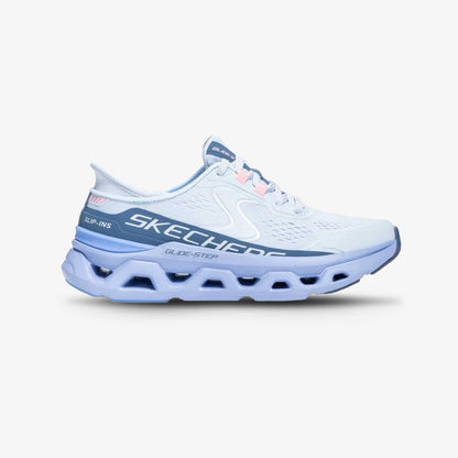 Tenis Skechers Glide Step Altus Mujer Azul