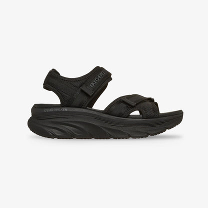 Sandalia Skechers D Lux Walker Mujer Negro